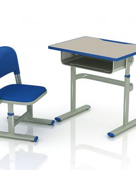 Single Chair with Single Desk Set